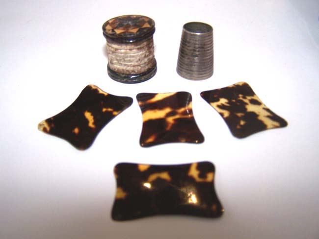 An early Victorian Tortoiseshell Sewing Box dated May 12, 1837 — image 3